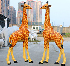Outdoor decoration life size giraffe sculpture